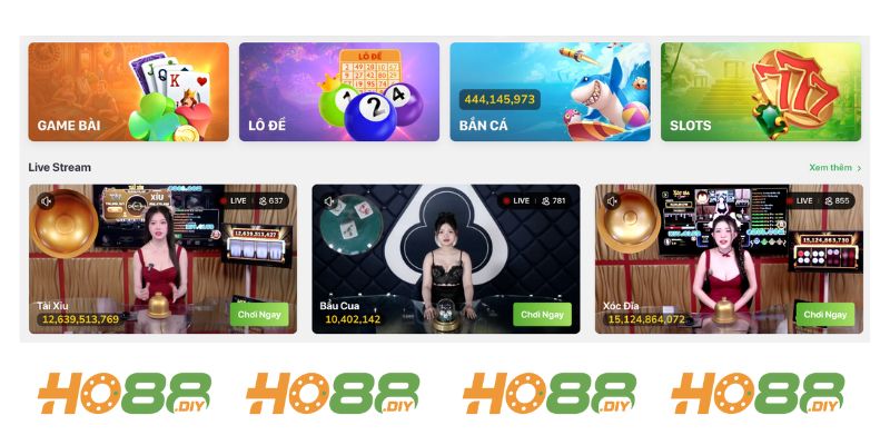 Top6 trò chơi hot nhất tại ho88
